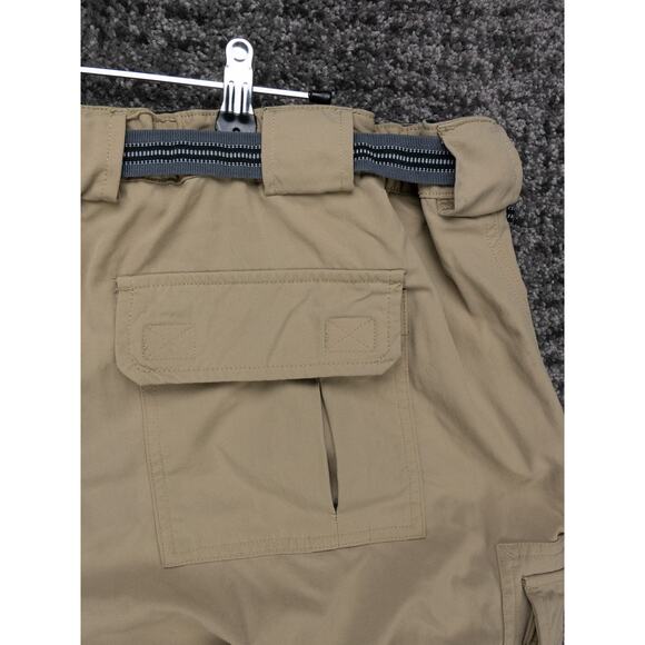 Duluth Trading Pants Mens 2XL x 30 Khaki Dry On The Fly Cargo Belted Outdoor - Picture 15 of 15